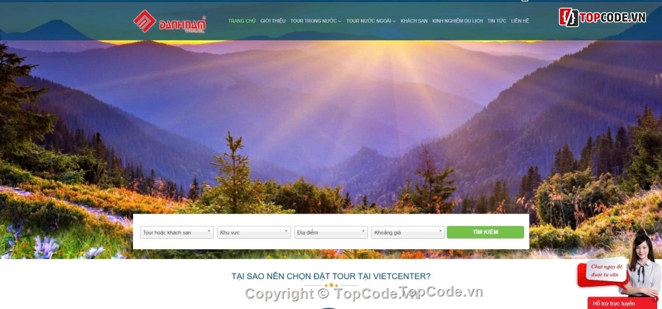 Website du lịch,Web dịch vụ,tối ưu,chuẩn seo